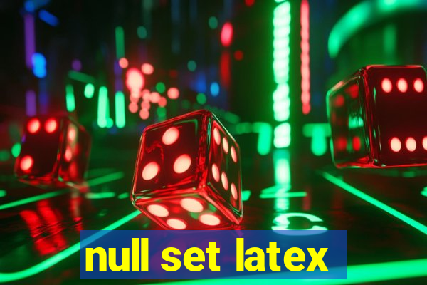 null set latex